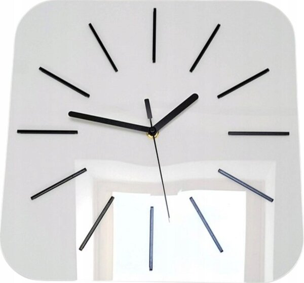 Zegar Ścienny Akrylowy Hipnotic 30cm biały White Okrągły Kwarcowy