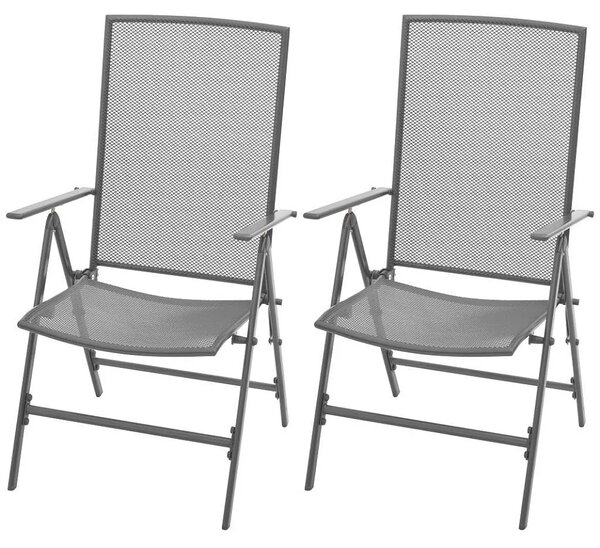 Zestaw metalowych krzeseł ogrodowych - Skyler