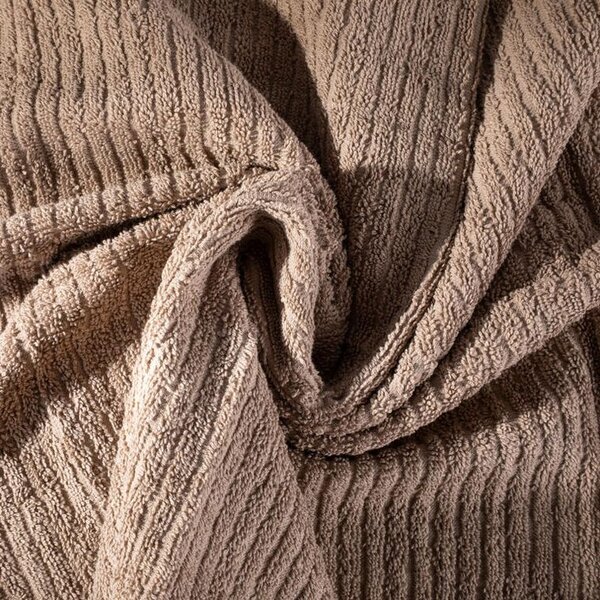Ręcznik kąpielowy frotte TEO taupe 70 x 140 cm