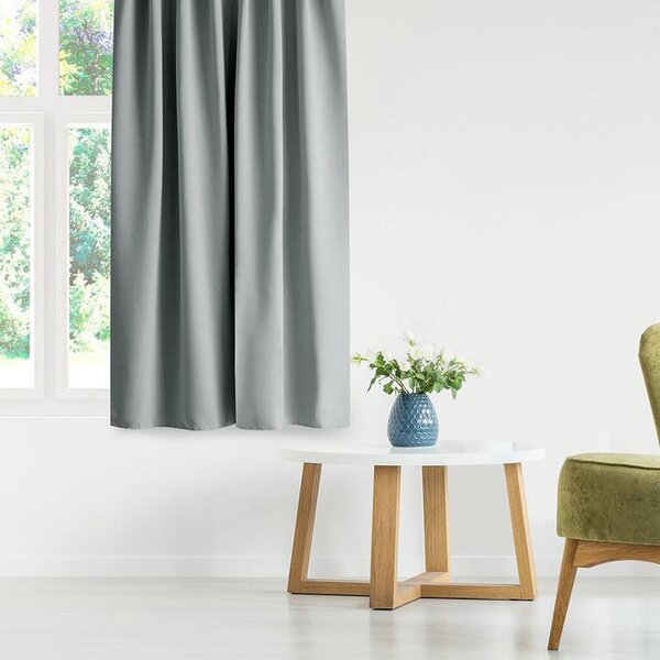 Zasłona zaciemniająca blackout RESTILO srebrna 140 x 245 cm 1 szt
