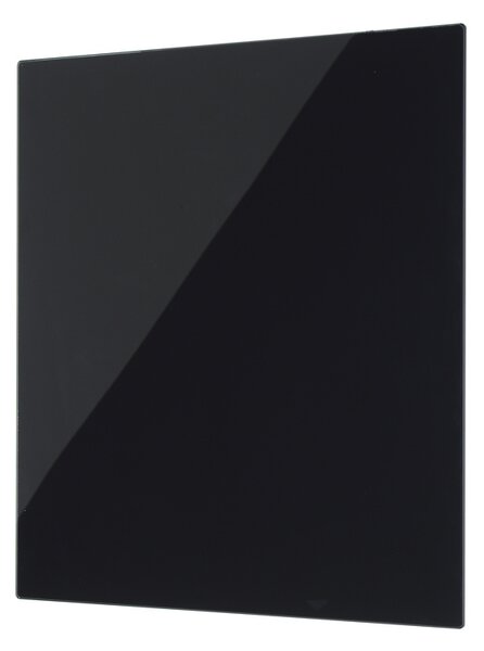 Szklana tablica do pisania na ścianę, magnetyczna, 480 x 480 mm, czarna