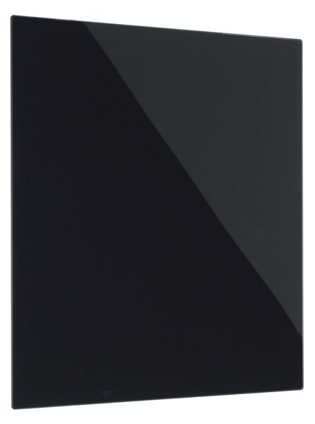 Szklana tablica do pisania na ścianę, magnetyczna, 480 x 480 mm, czarna