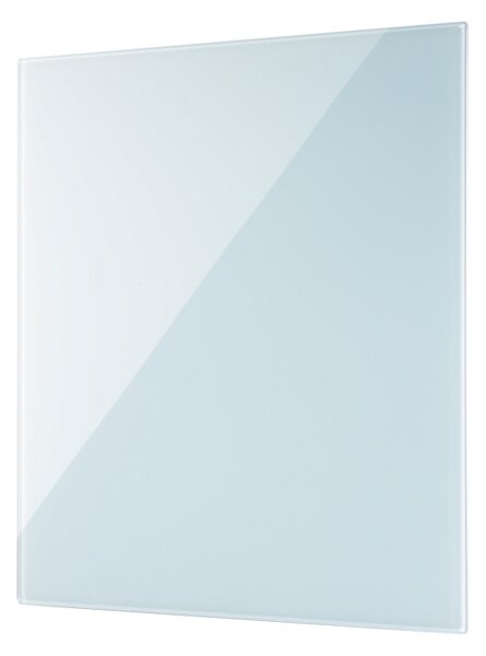 Szklana tablica do pisania na ścianę, magnetyczna, 480 x 480 mm, biała