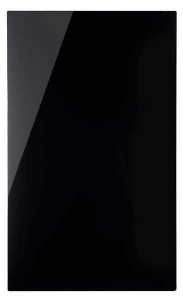 Szklana tablica do pisania na ścianę, magnetyczna, 780 x 480 mm, czarna