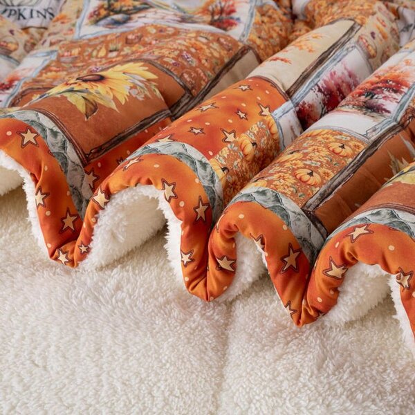 Pikowany barankowy koc Dual Feel SAMARA 140 x 200 cm