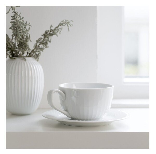 Biała porcelanowa filiżanka Kähler Design Hammershoi, 250 ml