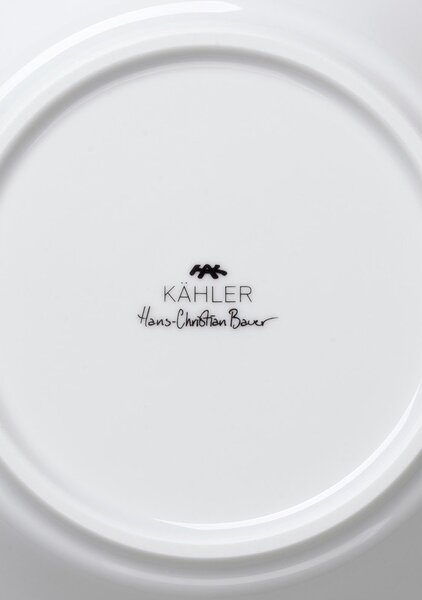 Biały porcelanowy głęboki talerz Kähler Design Hammershoi, ⌀ 21 cm