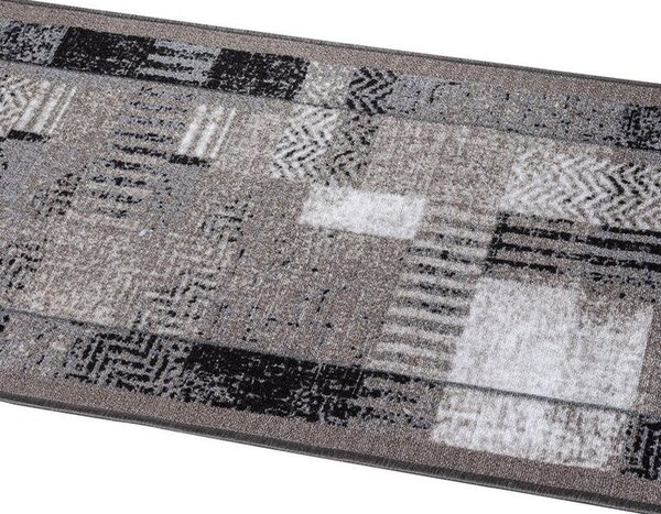 Dywan bieżnik Patchwork szary 67 x 150 cm