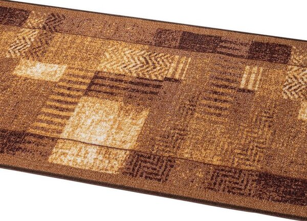 Dywan bieżnik Patchwork brązowy 67 x 150 cm