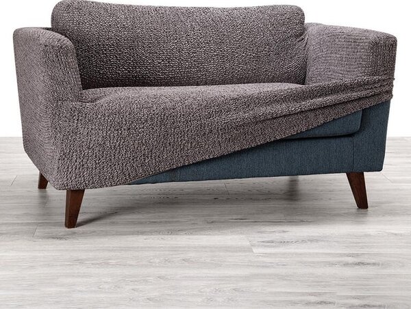Bi-elastyczne pokrowce VITTORIA szare fotel (sz. 60 - 110 cm)