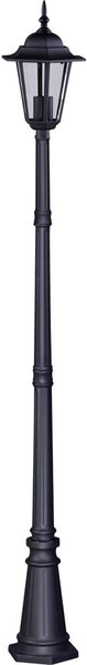 Czarna wysoka lampa stojąca zewnętrzna retro - S327-Relva