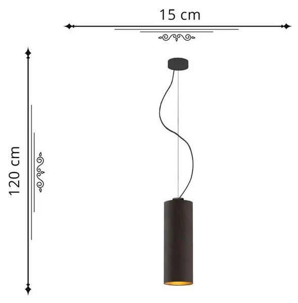 Regulowana lampa wisząca na stalowym stelażu - R8-G68