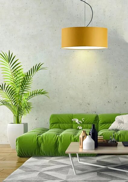 Nowoczesny żyrandol z abażurem 60 cm - F2-M36