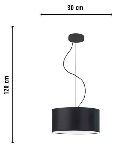Nowoczesny okrągły żyrandol 30 cm - M4-N65