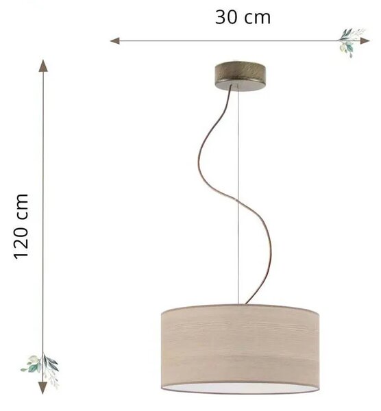 Skandynawski okrągły żyrandol 30 cm - T4-S37
