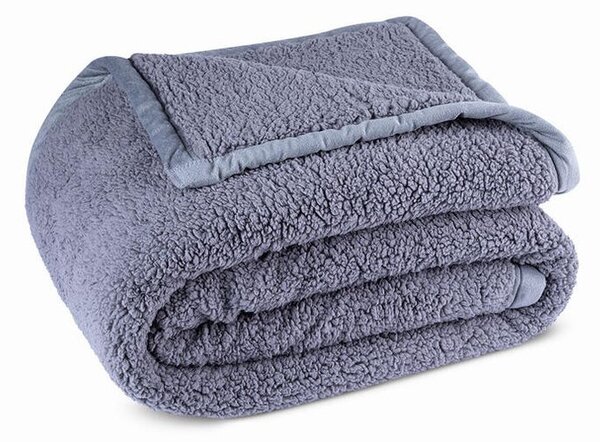 Barankowy koc SANDRA szary 140 x 200 cm