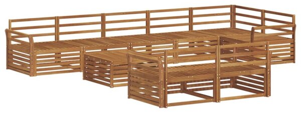 Zestaw mebli ogrodowych z litego drewna akacjowego - nowoczesny design i komfort na tarasie