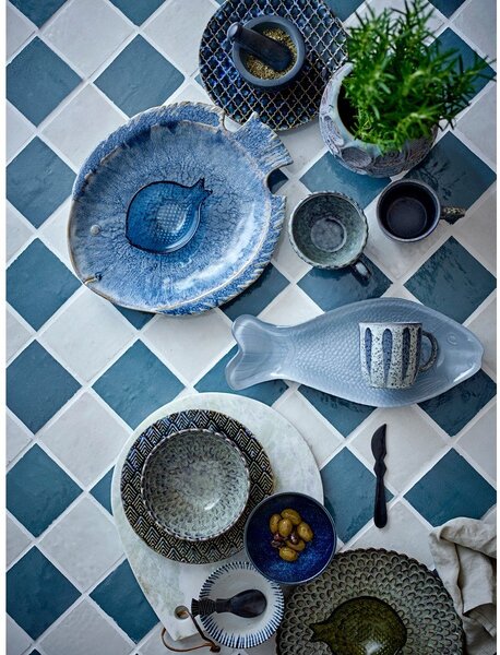 Szare ceramiczne miski na zupę zestaw 4 szt. 625 ml Katrina – Bloomingville