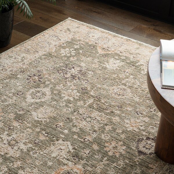 Zielony/beżowy dywan tkany ręcznie 80x160 cm Heriz Ornate – Asiatic Carpets