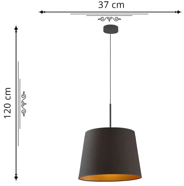 Żyrandol do sypialni na chromowanym stelażu - M7-S66