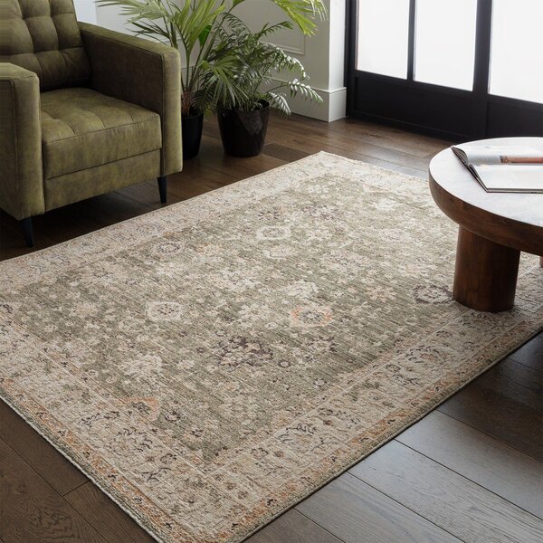 Zielony/beżowy dywan tkany ręcznie 80x160 cm Heriz Ornate – Asiatic Carpets