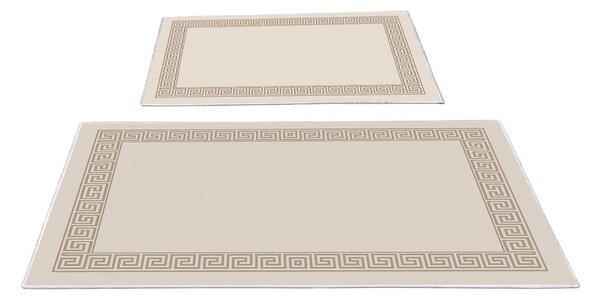 Jasnobrązowe dywaniki łazienkowe zestaw 2 szt. 60x100 cm – Foutastic