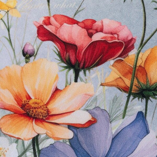 Zestaw 3 poszewek na poduszki SPRING FLOWERS 45 x 45 cm