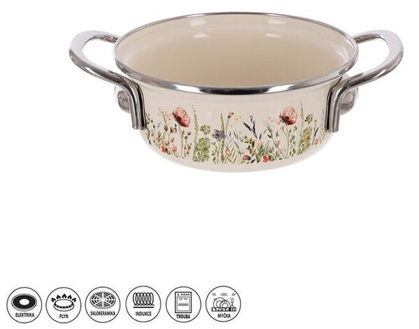 Garnek emaliowany MAK 1 l
