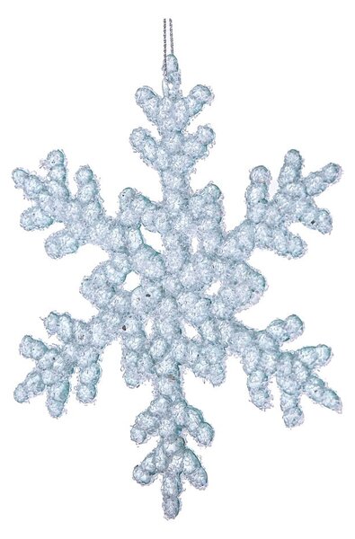 Szklana ozdoba świąteczna ø 6 cm Snowflake – Dakls