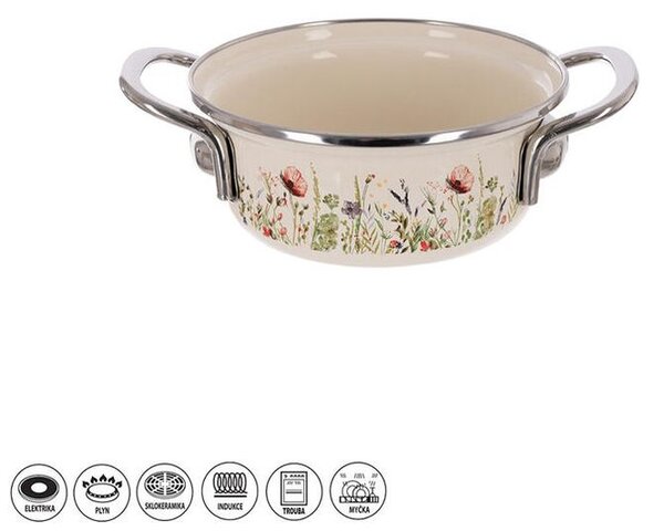 Garnek emaliowany MAK 0,65 l