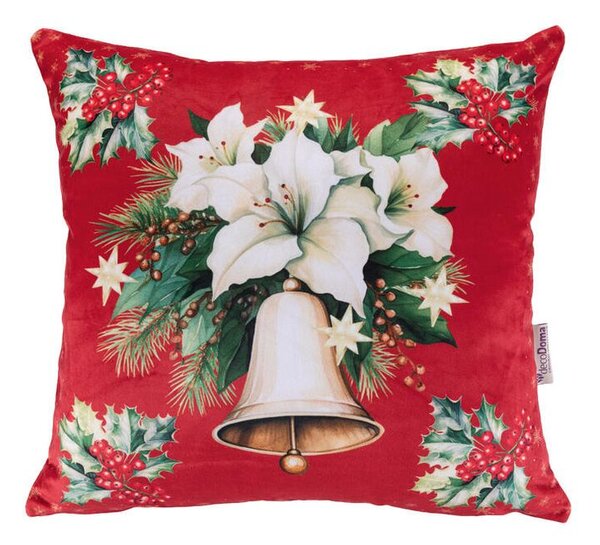 Zestaw 3 poszewek na poduszki RED POINSETTIA 45 x 45 cm