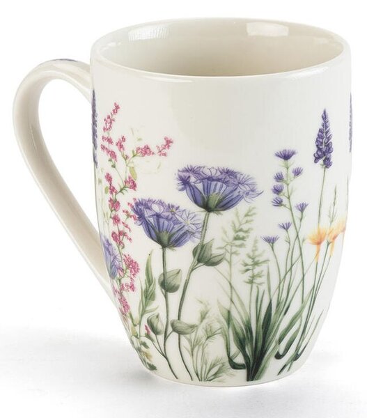 Zestaw kubków porcelanowych LAWENDOWY OGRÓD w pudełku prezentowym 350 ml 2 szt
