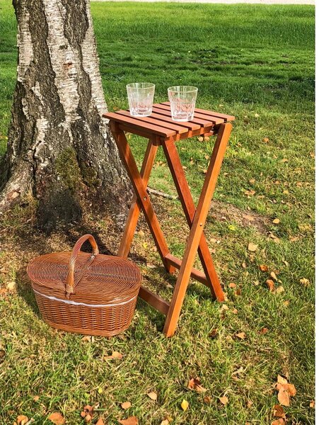 Stolik ogrodowy z litego drewna eukaliptusowego 27x29 cm Yakima – Garden Pleasure