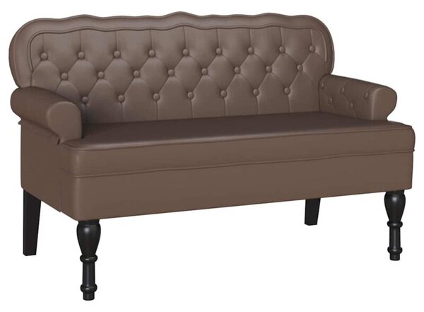 Futrzany chesterfield bench - elegancka Ławka z klasycznym tuftingiem