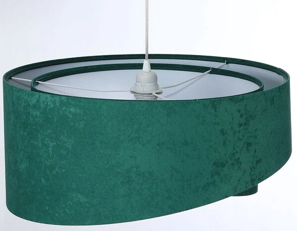 Zielono-biała asymetryczna lampa wisząca - EX972 S3-D58