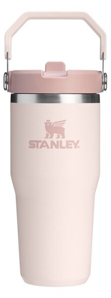 Jasnoróżowy termos ze stali nierdzewnej 410 ml IceFlow™ Flip Straw 2.0 Tumbler Rose Quartz – Stanley