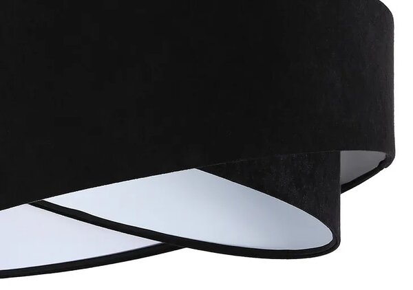 Czarno-biała asymetryczna lampa wisząca - 4X EX973 M6-B11