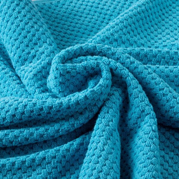 Zestaw 2 szt. ręczników kąpielowych frotte MODENA turkusowa 70 x 140 cm