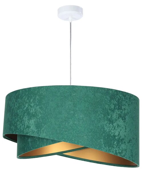 Zielono-złota lampa wisząca glamour - 7X EX972 Z2-T59