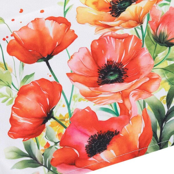 Bieżnik z nadrukiem CZERWONE MAKI 40 x 110 cm