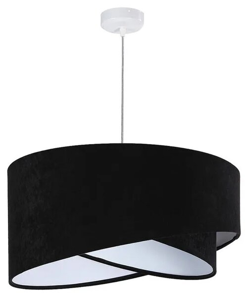 Czarno-biała asymetryczna lampa wisząca - 4X EX973 M6-B11