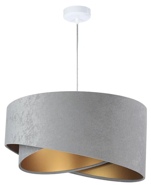 Szaro-złota lampa wisząca glamour - EX974 P0-F58