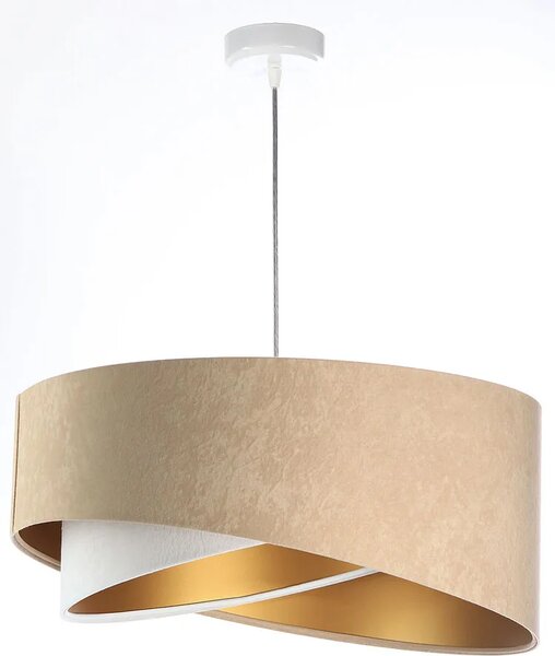 Beżowa asymetryczna lampa wisząca - EX976 B5-G69