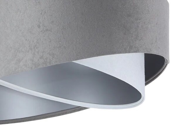 Szara asymetryczna lampa wisząca - 4X EX979 N9-D28