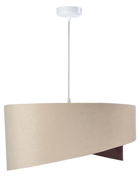 Beżowo-złota lampa wisząca nad stół - 17X EX977 Z7-E19