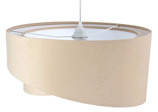 Beżowo-biała lampa wisząca nad stół - EX982 K1-R61