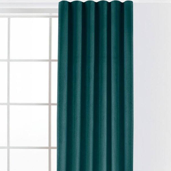 Zasłona aksamitna FILUMI petrol 140 x 250 cm 1 szt