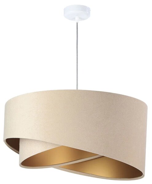 Beżowo-złota lampa wisząca glamour - 6X EX982 S1-Z24