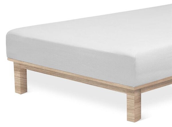 Napinane prześcieradło Jersey z elastanem szare 90 x 200 cm
