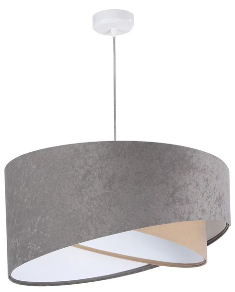Szaro-biała lampa wisząca nad stół - EX987 T0-E35